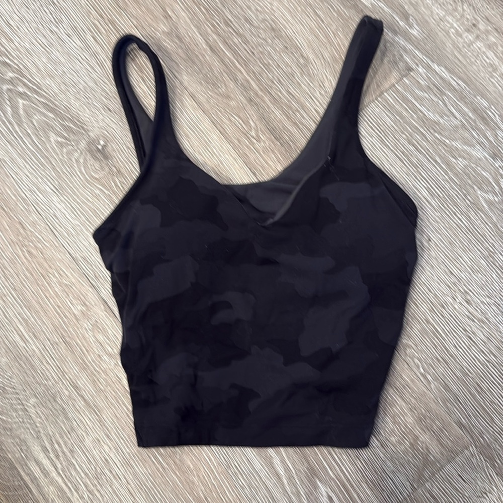 Lululemon Align tank. Size 2. Tag removed. Very slight pilling. Camo black